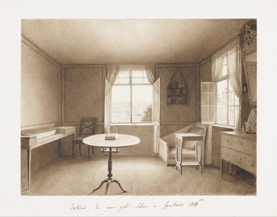 La sala de dibujo de los artistas en el lago Constanza de Louise Cochelet